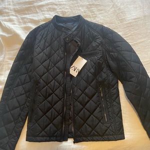 NWT Zara Quilted Moto Jacket